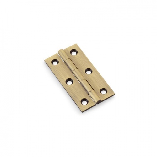 Alexander and Wilks Heavy Pattern Solid Brass Cabinet Butt Hinge - Pair